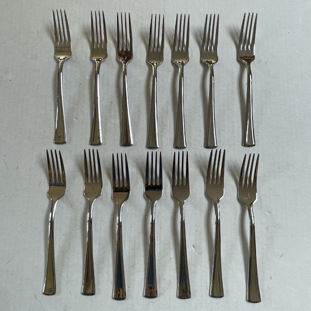 Oneida Moda Stainless Steel‎ Forks 14 Pieces Replacement